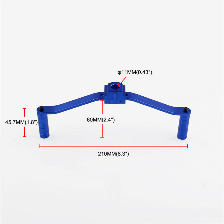 Aluminum Dual 2 Way Gear Shift Lever Footrest Pedal Universal For Motorcycle