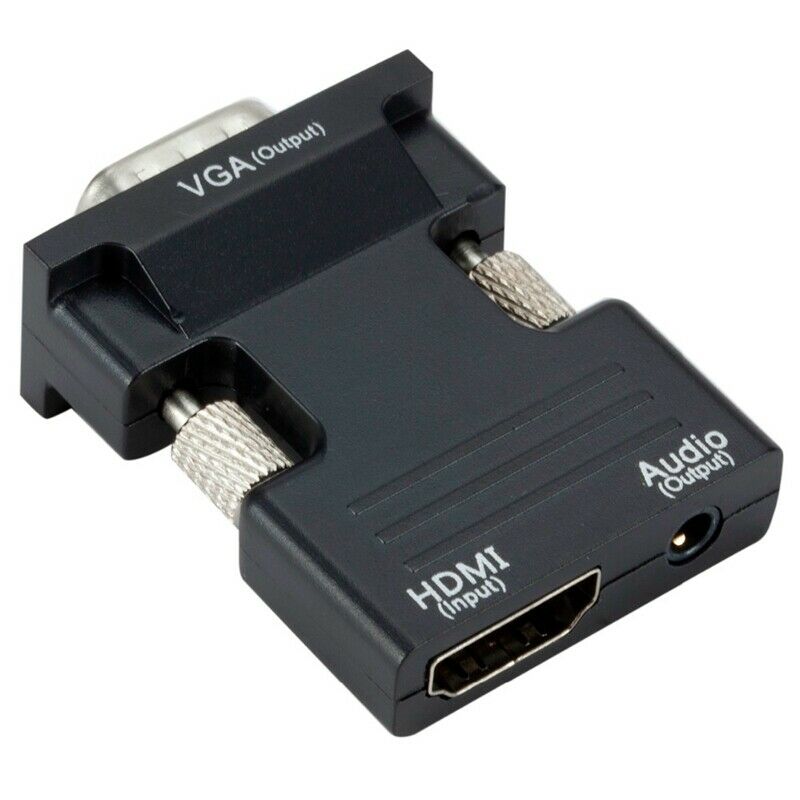 2X(MI Female to VGA Female Converter with Audio Adapter, Supports 1080P SigN6S5)
