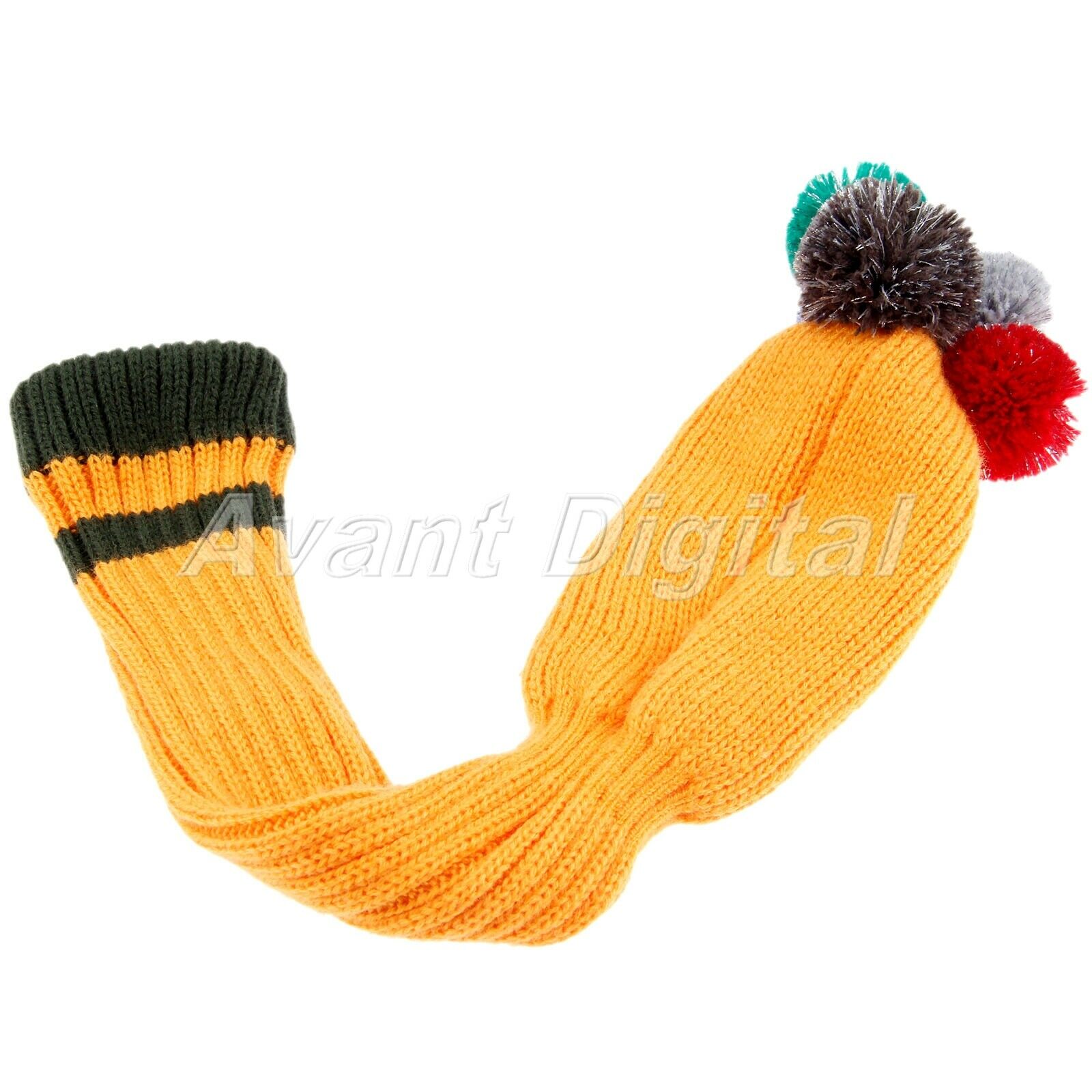 3Pcs/Kit Golf Club Headcovers Knitted Head Covers Protect Scratched Guard Sleeve