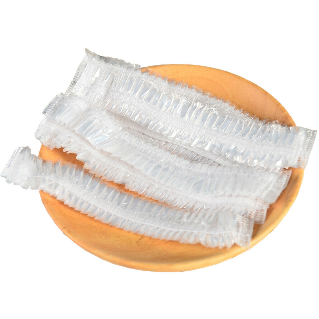 200pcs Waterproof Shower Caps / Disposable Head Protection For Beauty Salon