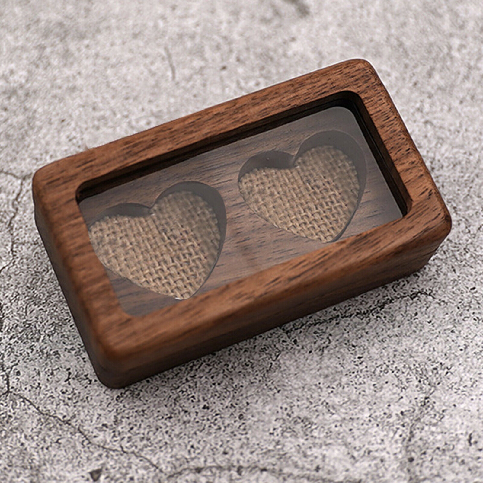 Wood Jewelry Box Display Case for Necklace Rings Gift for Girls or Women