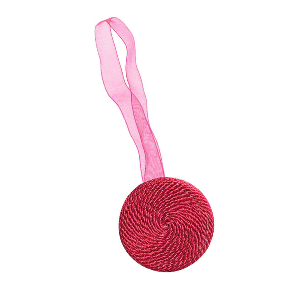 Decorative Ribbon Window Curtain Tieback Sheer Blackout Holdbacks Rose Red