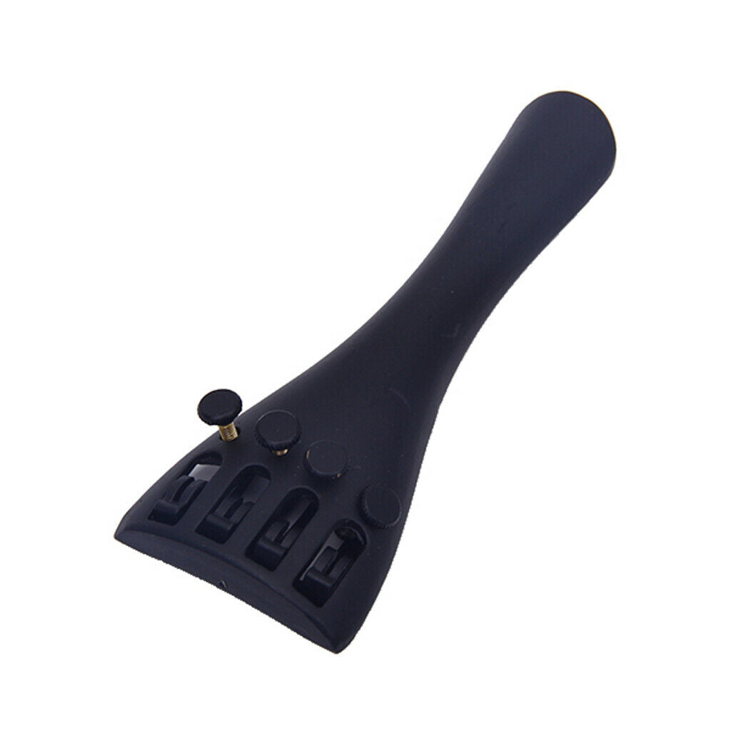 New Black 4/4 Violin Bridge Tailpiece with Beautiful Alloy Parts