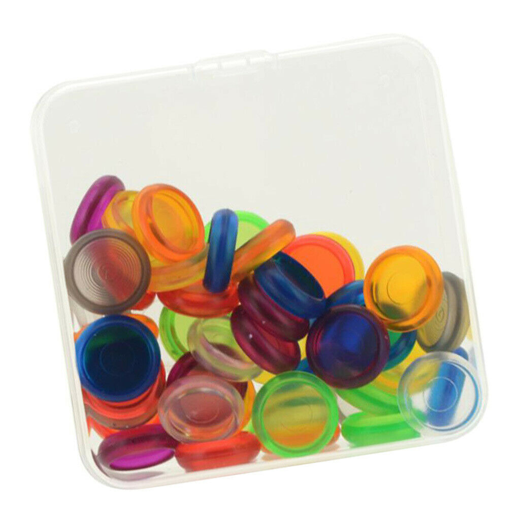 50 lot 18mm Transparent Plastic Expander Discs Binding Notebook Scrapbooking