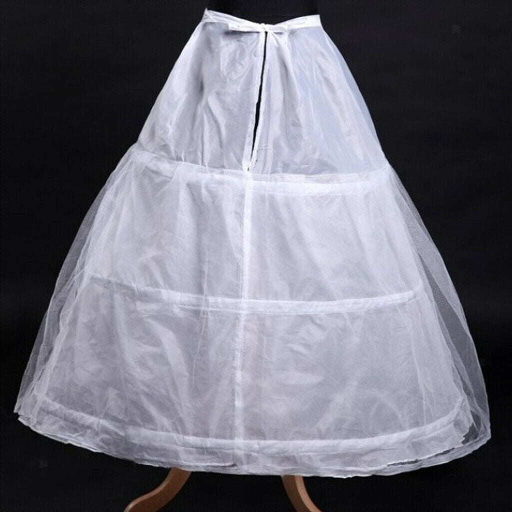 3 Hoop Children Petticoat Slips Girls Bridal Crinoline Underskirts 301