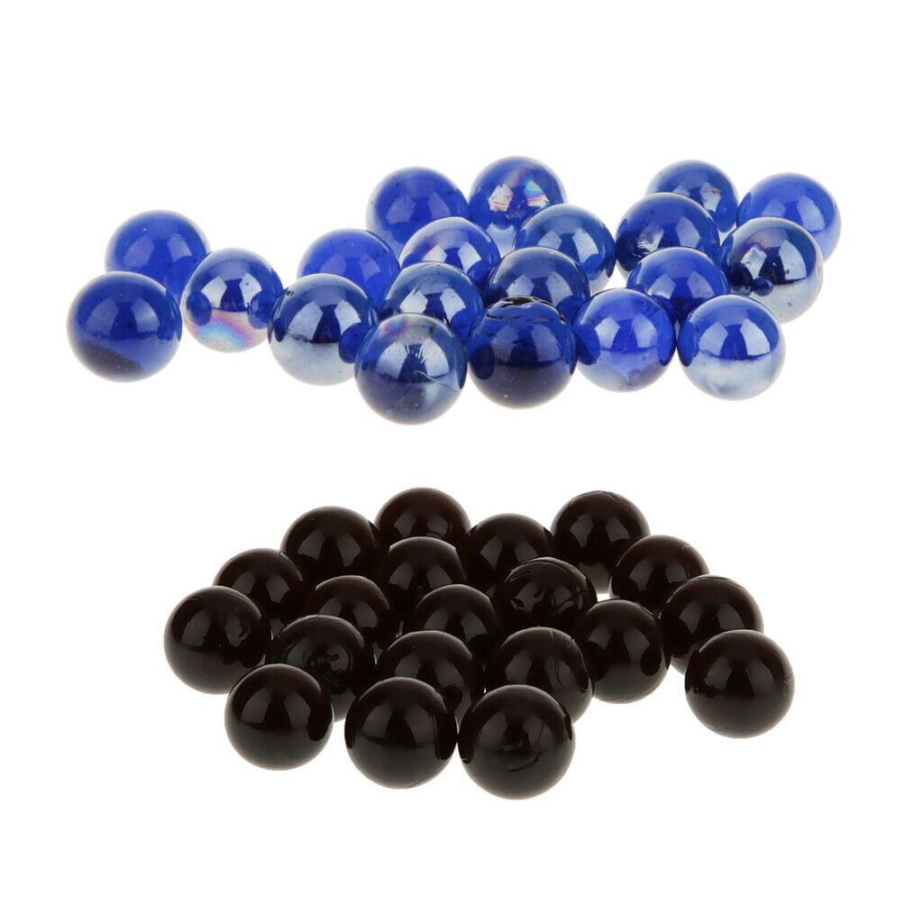 40x Small Round 16mm Glass Marbles Gift Toys for Games Decors Jewelry Making