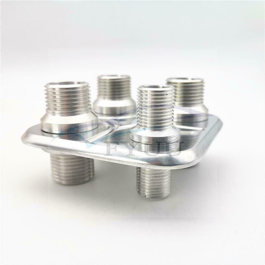 4 Port Fittings Air Conditioning AC / Heater for Firewall Bulkhead