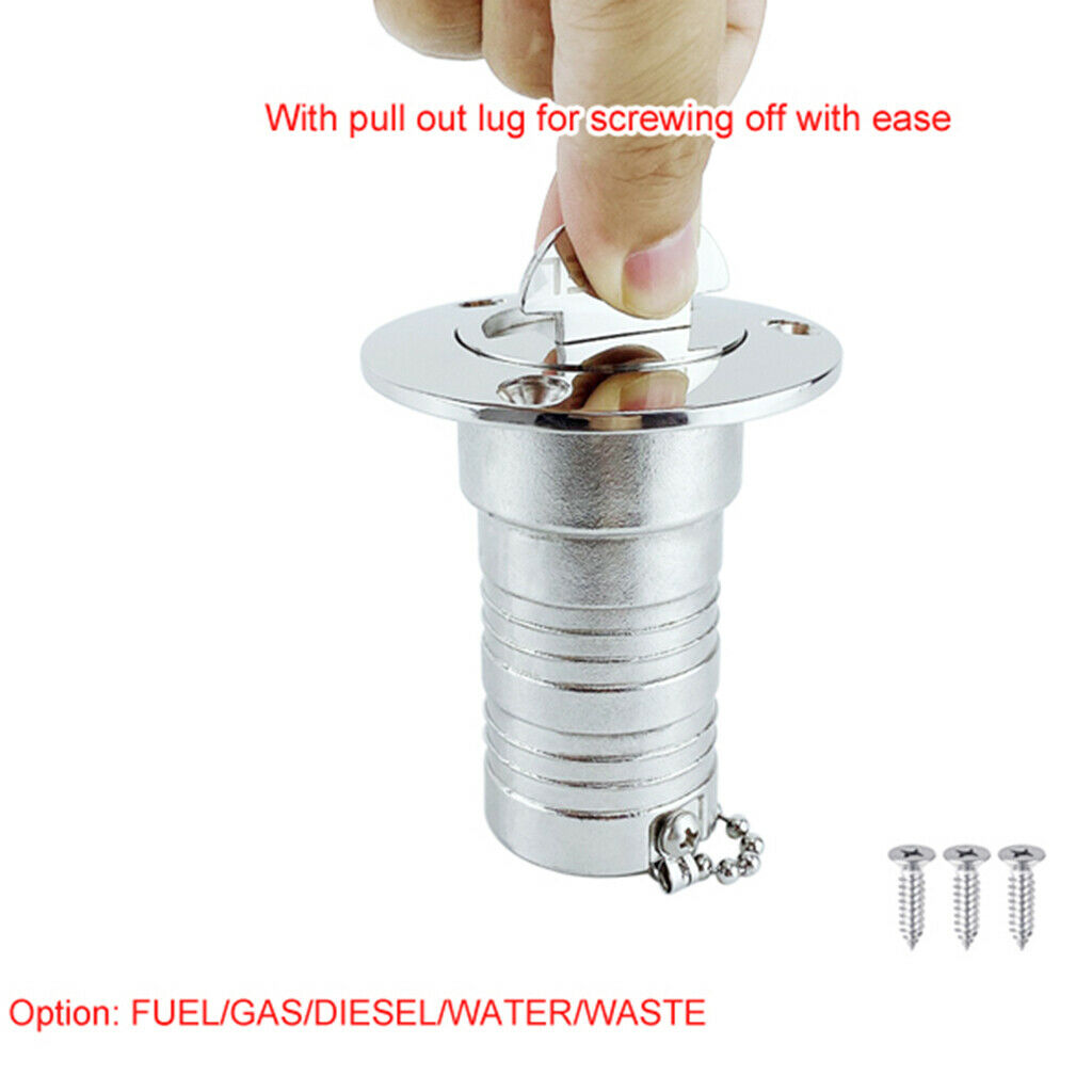 Universal Deck Gas Fill Keyless   Replacement   316 Stainless Steel