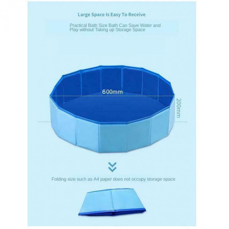 Foldable Pet Bath Pool Dog Pet Pool Bathing Swimming Tub for Dogs Red