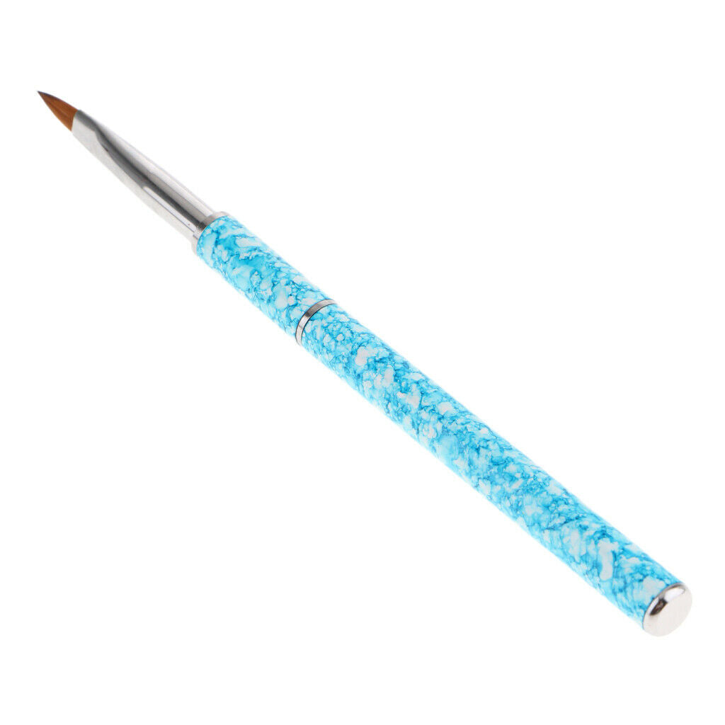Nail Art Polish Brush UV Gel Liner Paint Drawing Pencil Pen Crystal Blue-Tips