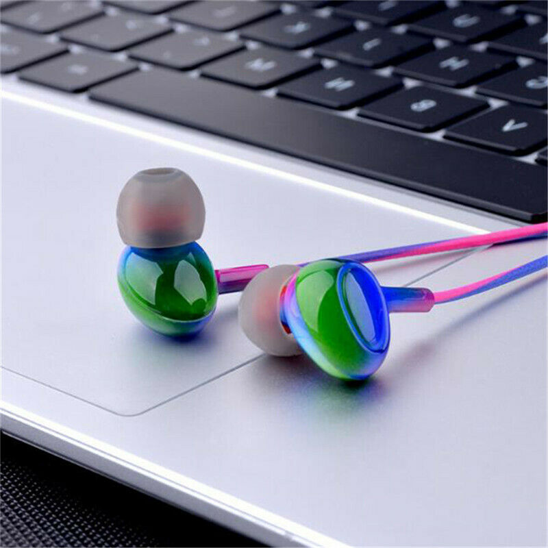 Sport Headsets Bass Gradient Wired In Ear Phones with Mic Music Earp NTAUBDDD