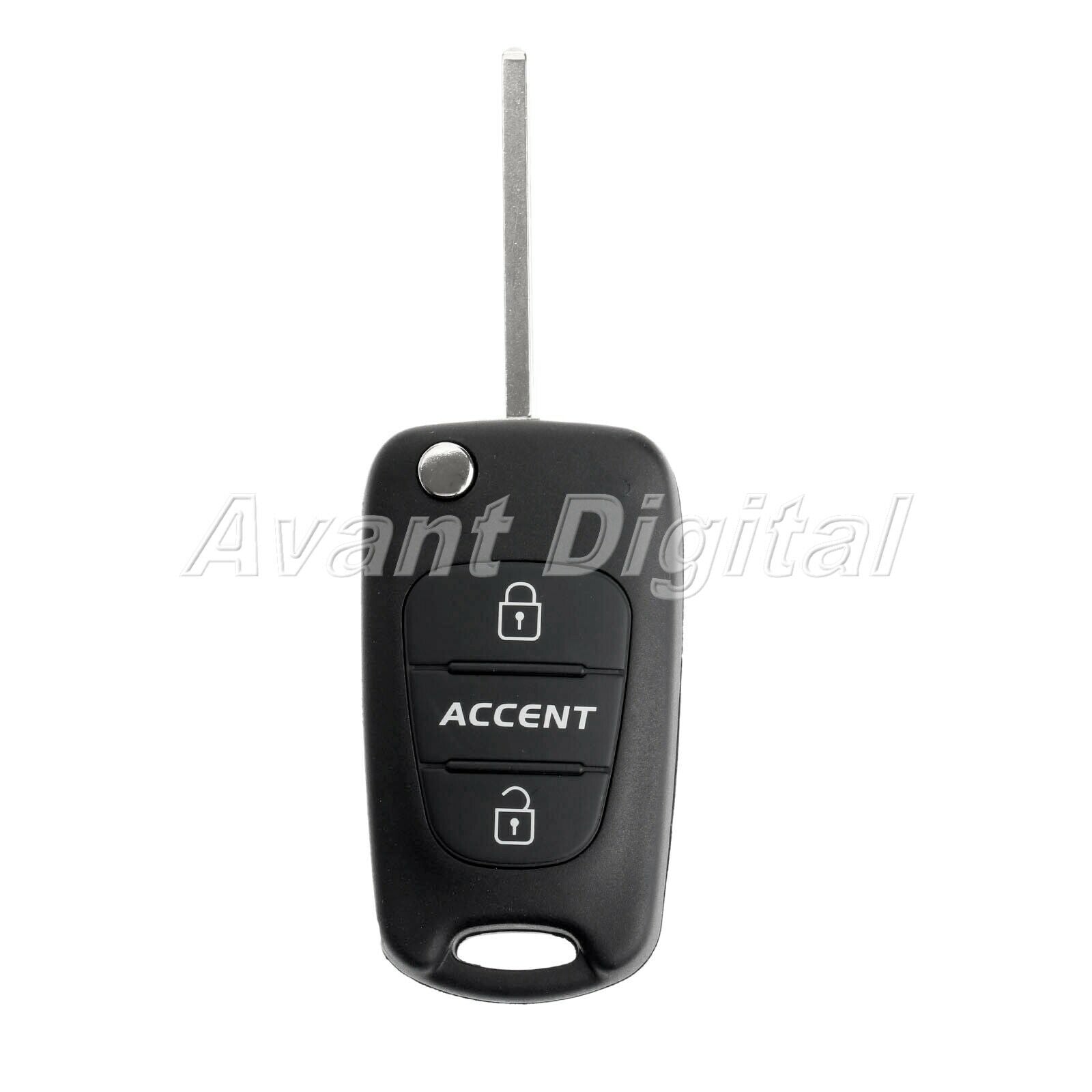 Remote Key Blank Black 3 Buttons Flip ey Shell Part fit for HYUNDAI 2011-13 Flip