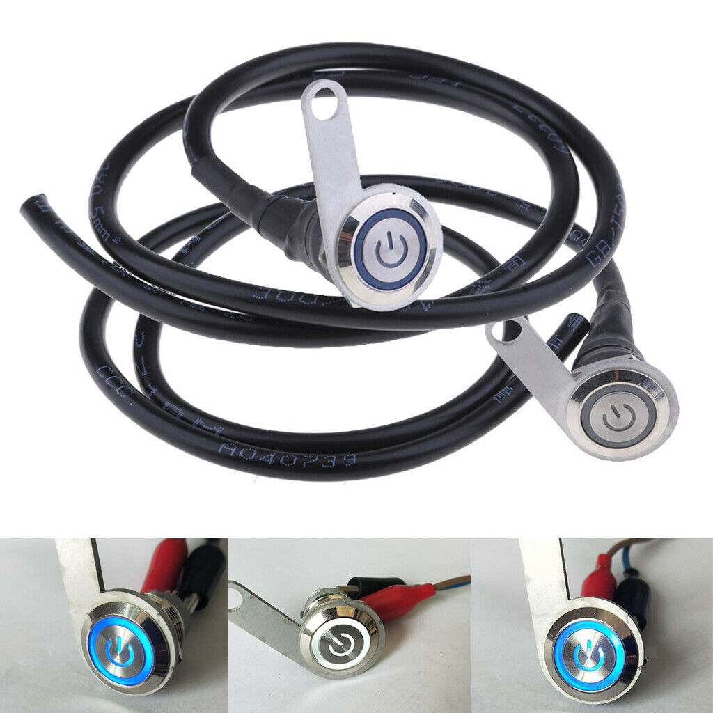 2Pieces 12V Motorcycle LED Handlebar Headlight Foglight Switch Waterproof
