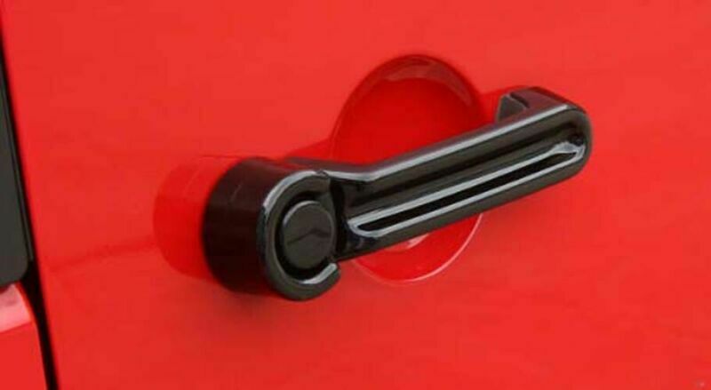 6Pcs Car Door Exterior Handle Bar Cover For  Wrangler 2 Doors 2007-2016 BLK CN