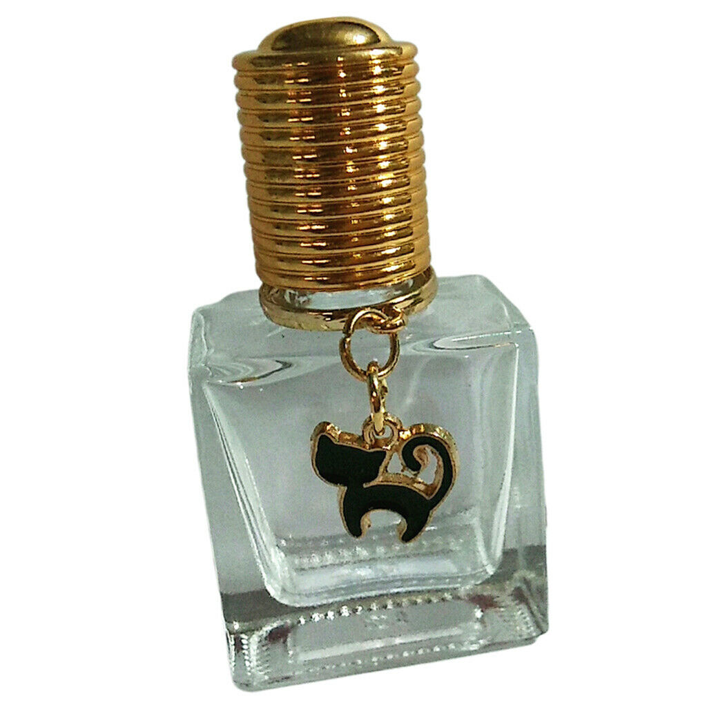 10ml Perfume Roll on Bottles Travel Refillable Lip Gloss Container Vial Cat