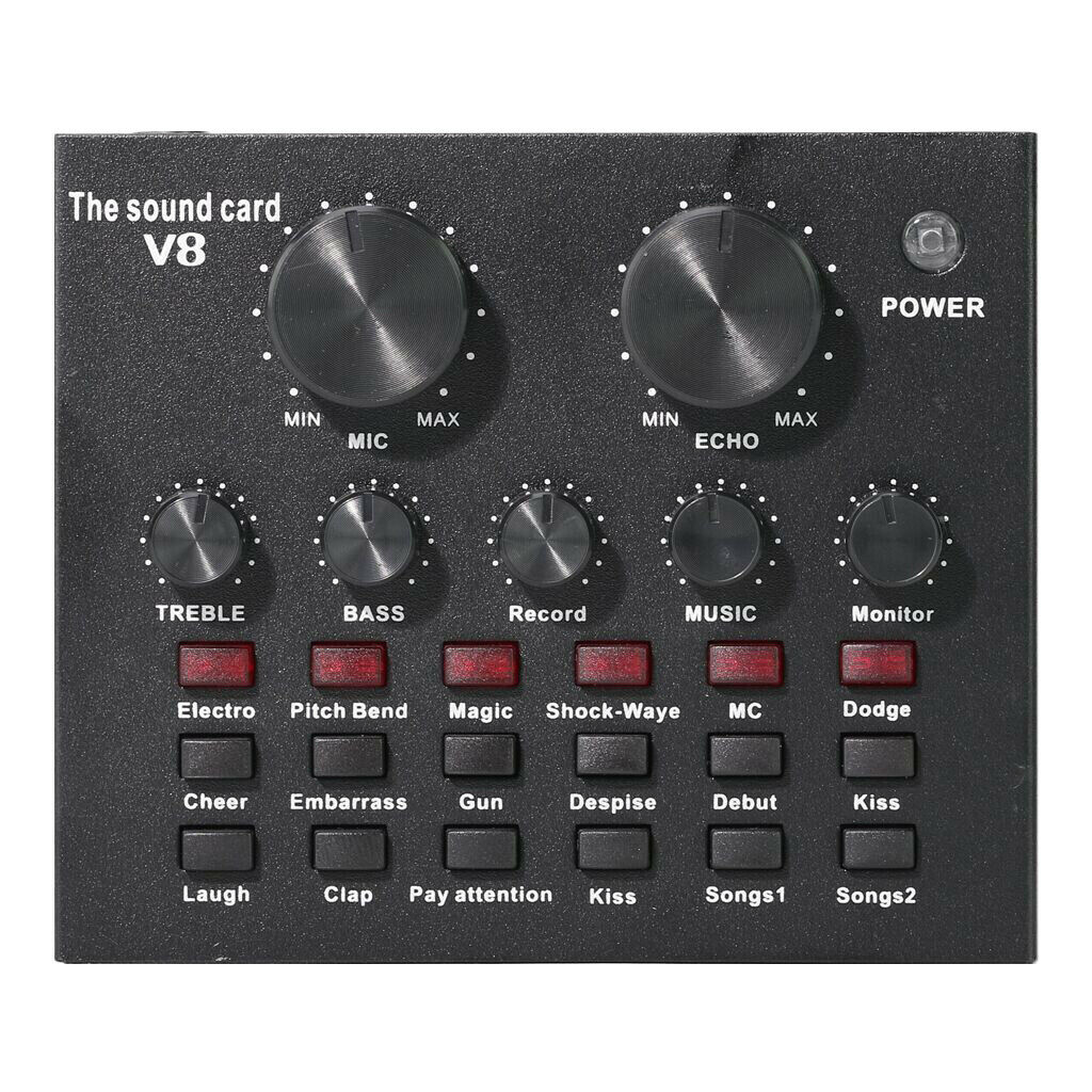 Multifunctional Sound Card Multiple Funny Sound Effect with 12 Kinds of