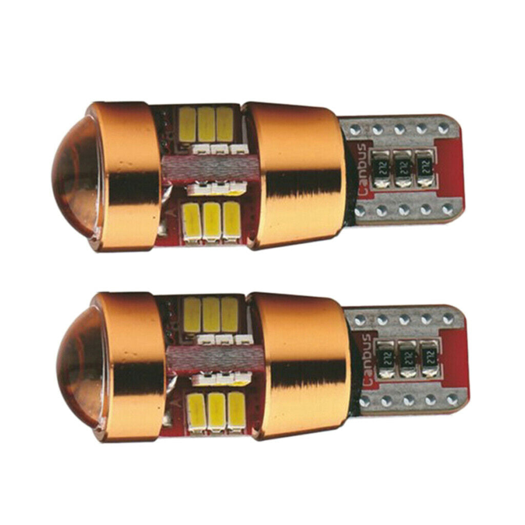 6500K 500LM 27SMD Automobile LED Double Sides Marker Lights Bulbs T10 3014