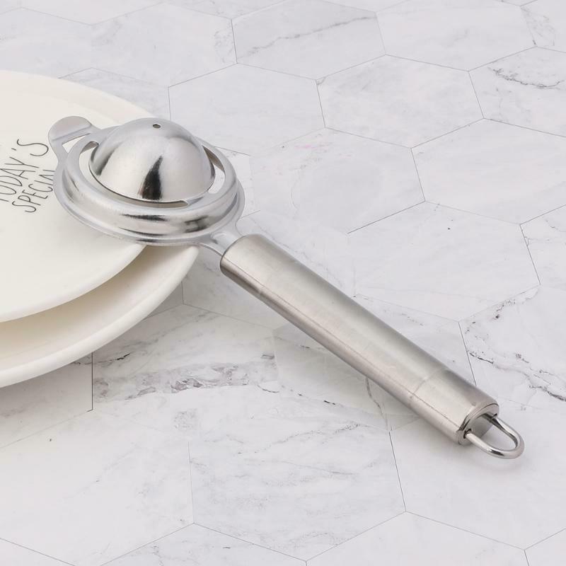 Egg Yolk White Separator Separates Stainless Steel Sieve Kitchen Tool Utensil