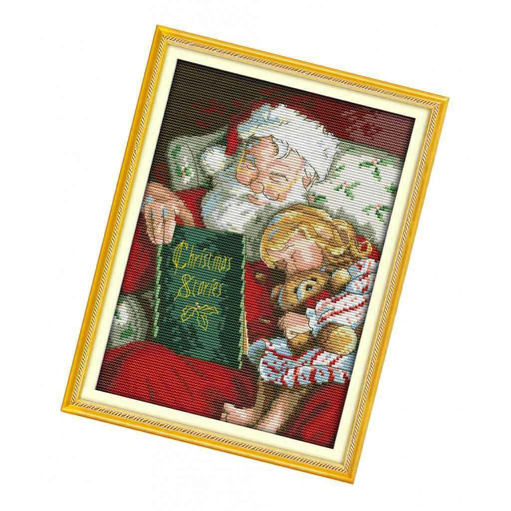 Stamped Cross Stitch Kits - Counted Cross Stitch Kit Santa Claus Patterns 14CT