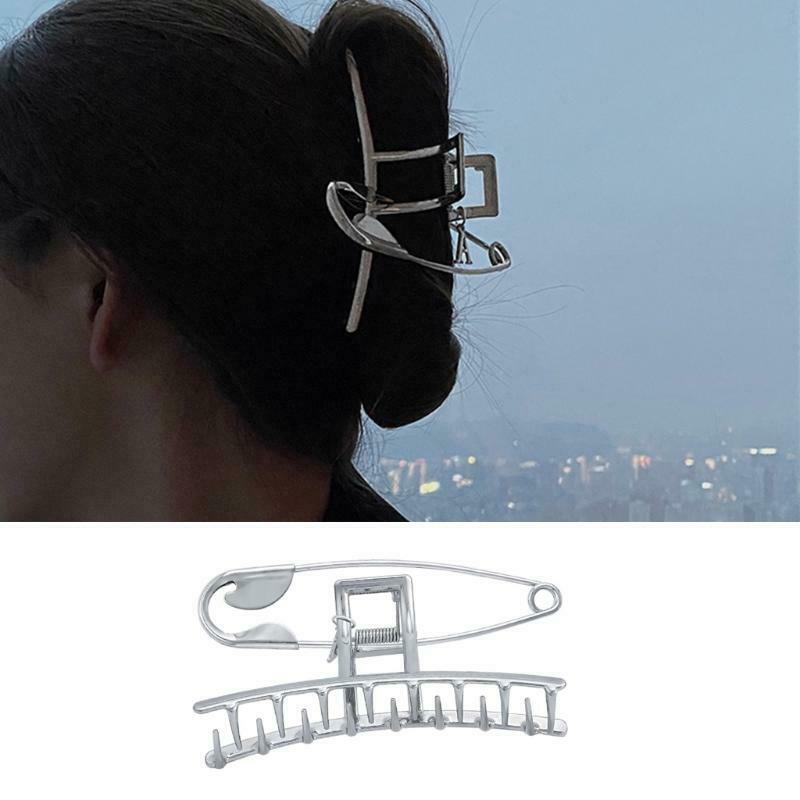 Metal Hair Claw Clips Large Pin Hairpin Alloy Jaw Clips Punk Hairstyle Barrettes