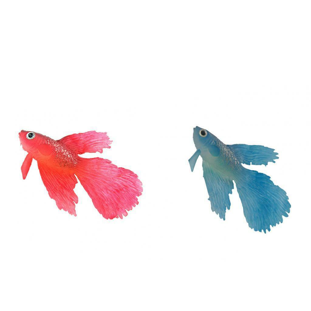 2x Realistic Silicone Aquarium For Aquarium Fish Tank
