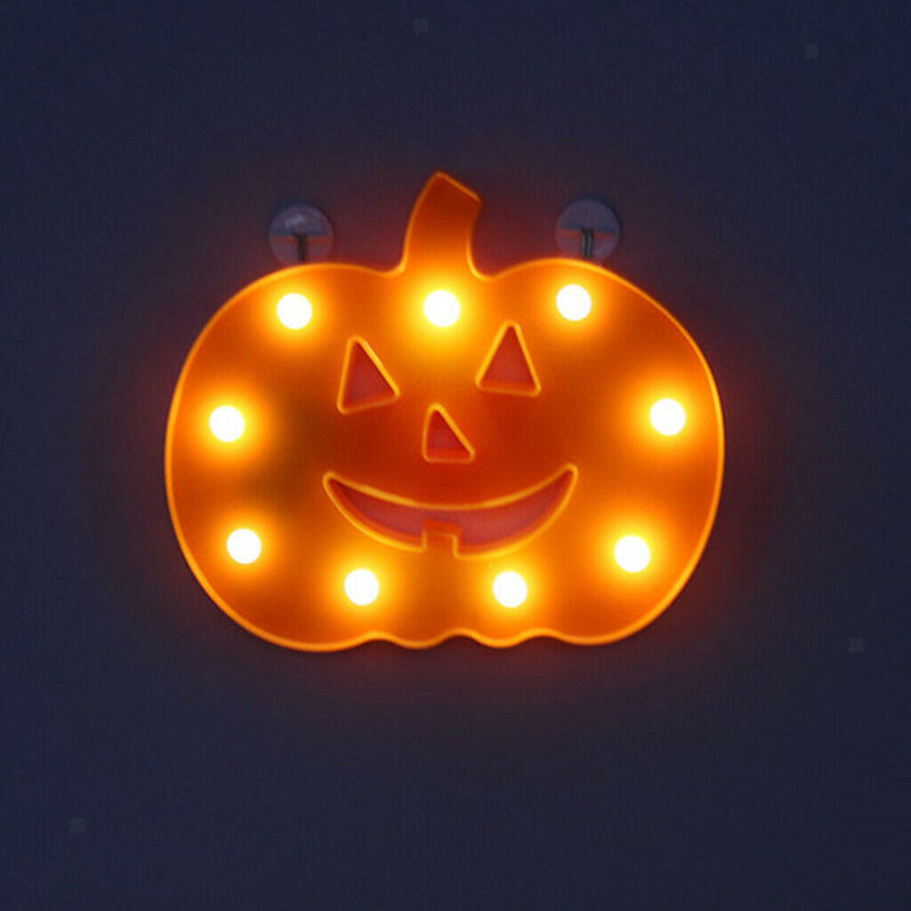 Halloween Pumpkin LED Warm White Light Lamp Festival Home Prop Decoration