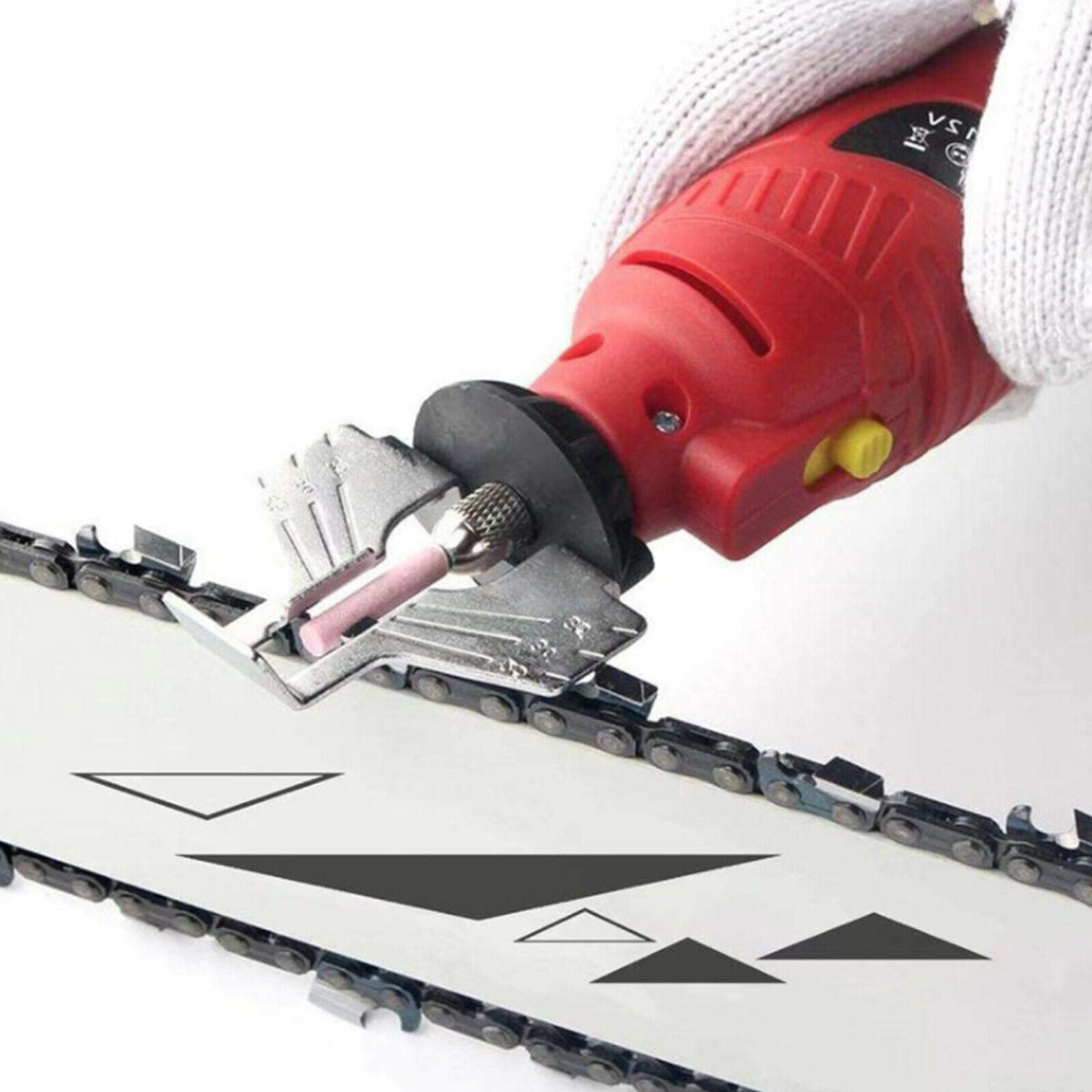 3Pcs Diamond Chainsaw Grinding Head Electric Sharpener Polishing Grinder Burr