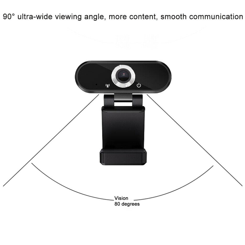 Full HD 1080P Webcam With Microphone MIC USB For PC Desktop Laptop NEW