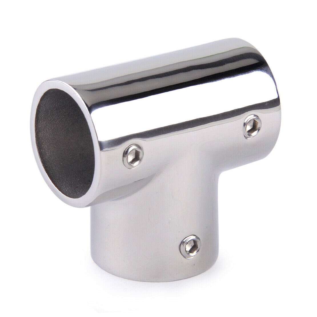 Boat Bimini Top Hand Rail Fitting 3 way Tee Stainless Steel Marine Hardware An
