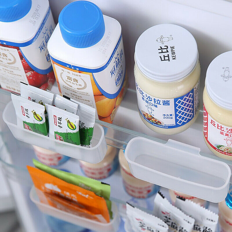 Refrigerator Seasoning Storage Box Kitchen Goods Sauce Rack Mini Storage racFCA