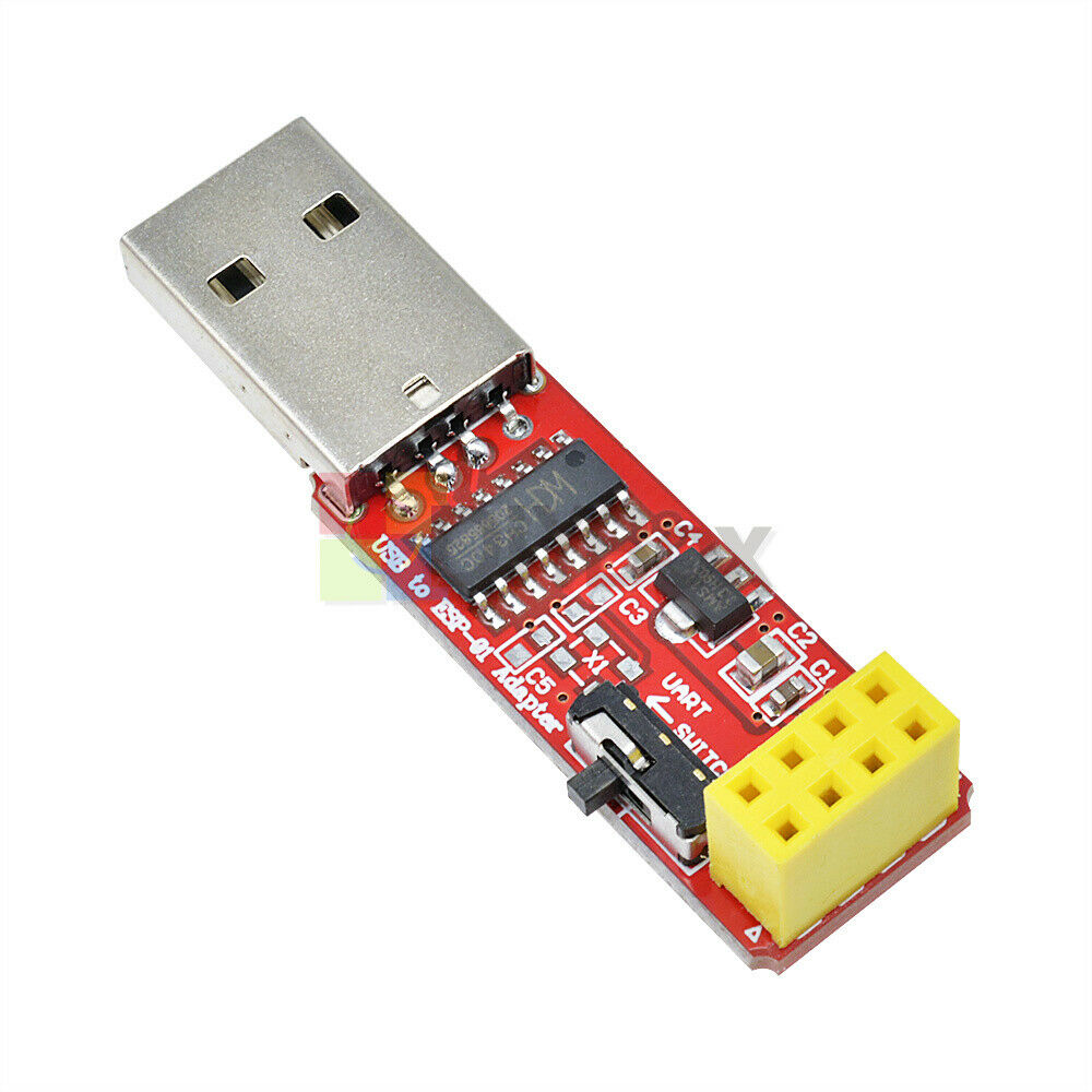 2PCS 4.5V-5.5V USB to ESP8266 ESP-01 Wireless Wifi Adapter Module +CH340G Driver