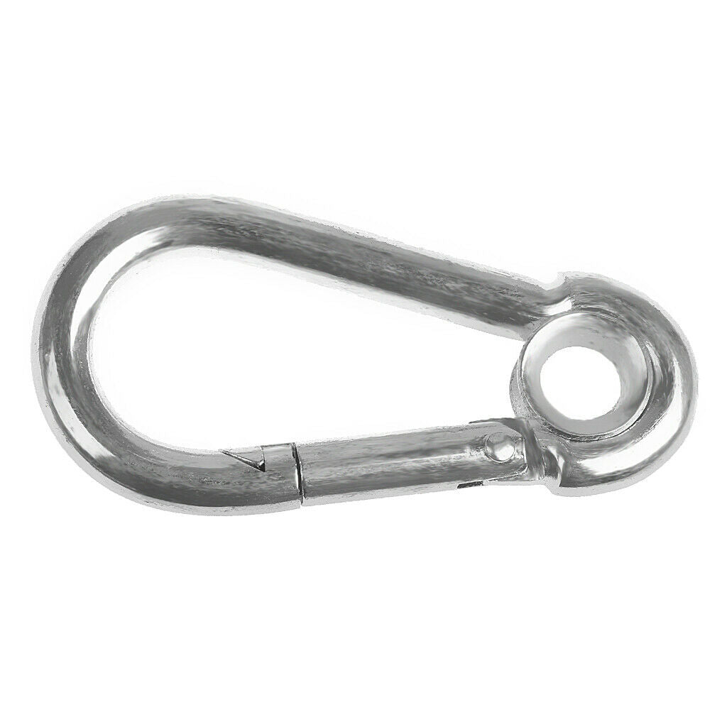 3x Outdoor Climbing Stainless Steel Safety Hook Clip Locking