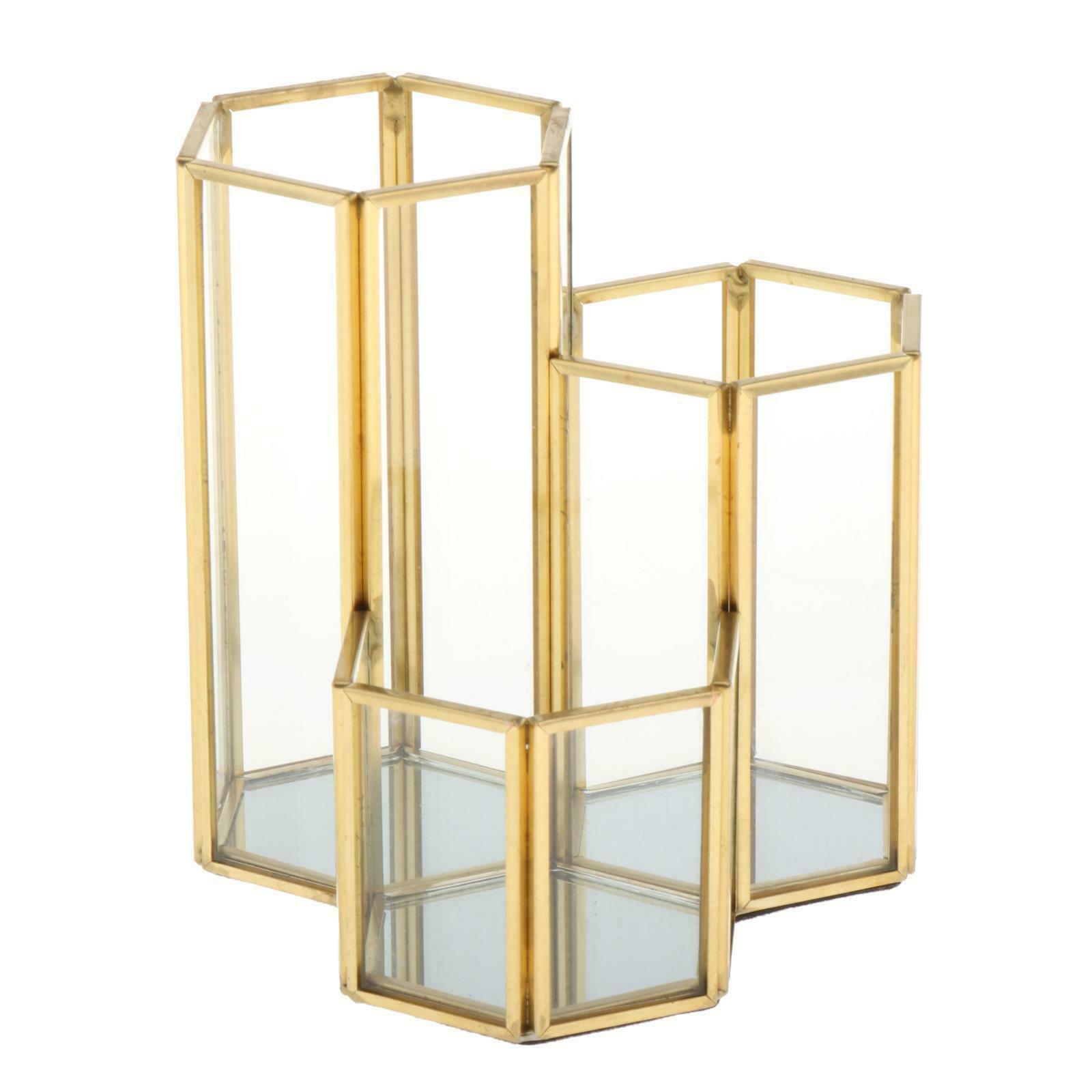 Hexagonal Makeup Brush Holder Desk Storage Organizer Cosmetics Organizer