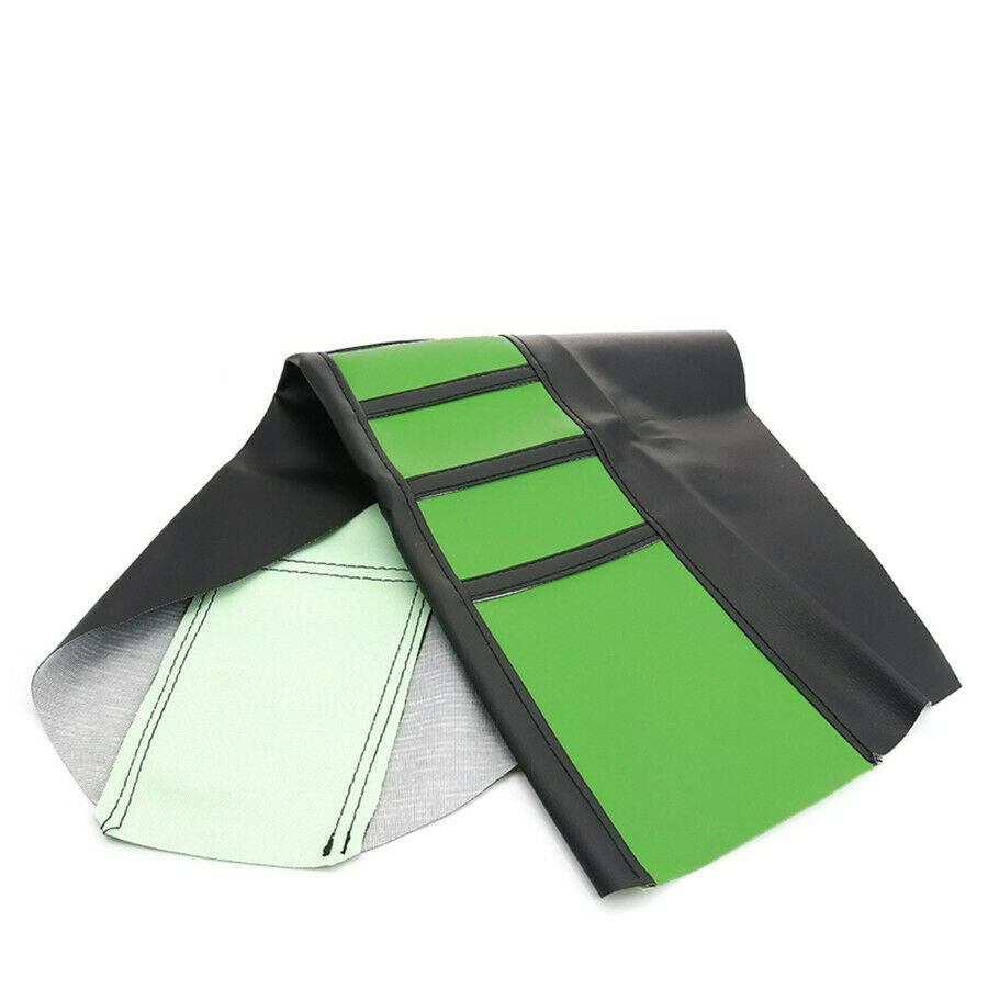 Universal Gripper Soft Motorcycle Seat Cover Rib Skin Rubber Dirt Bike Green