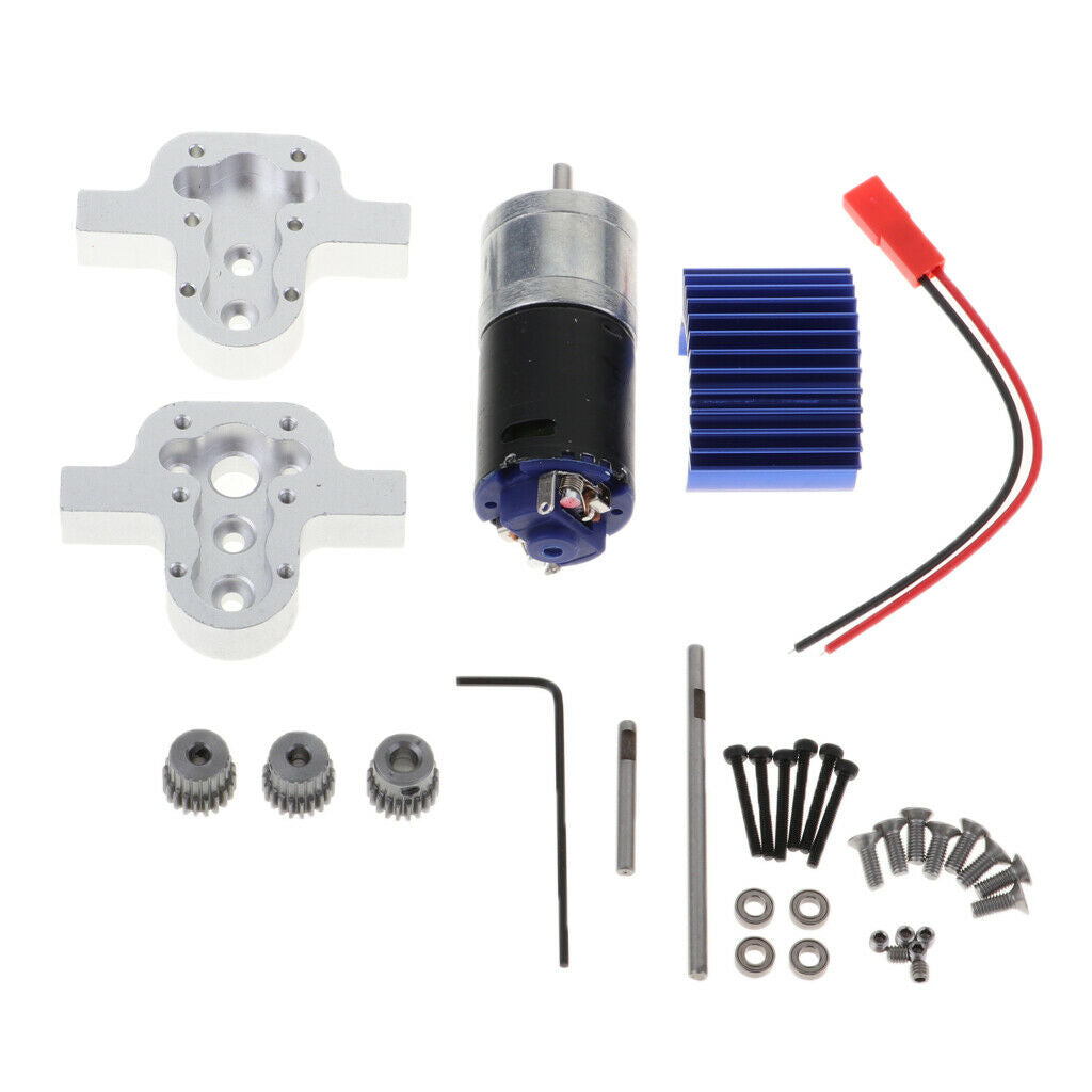 RC  Truck Engine, Radiator, Transfer Case For 1/16 WPL B14 / 16/24/36