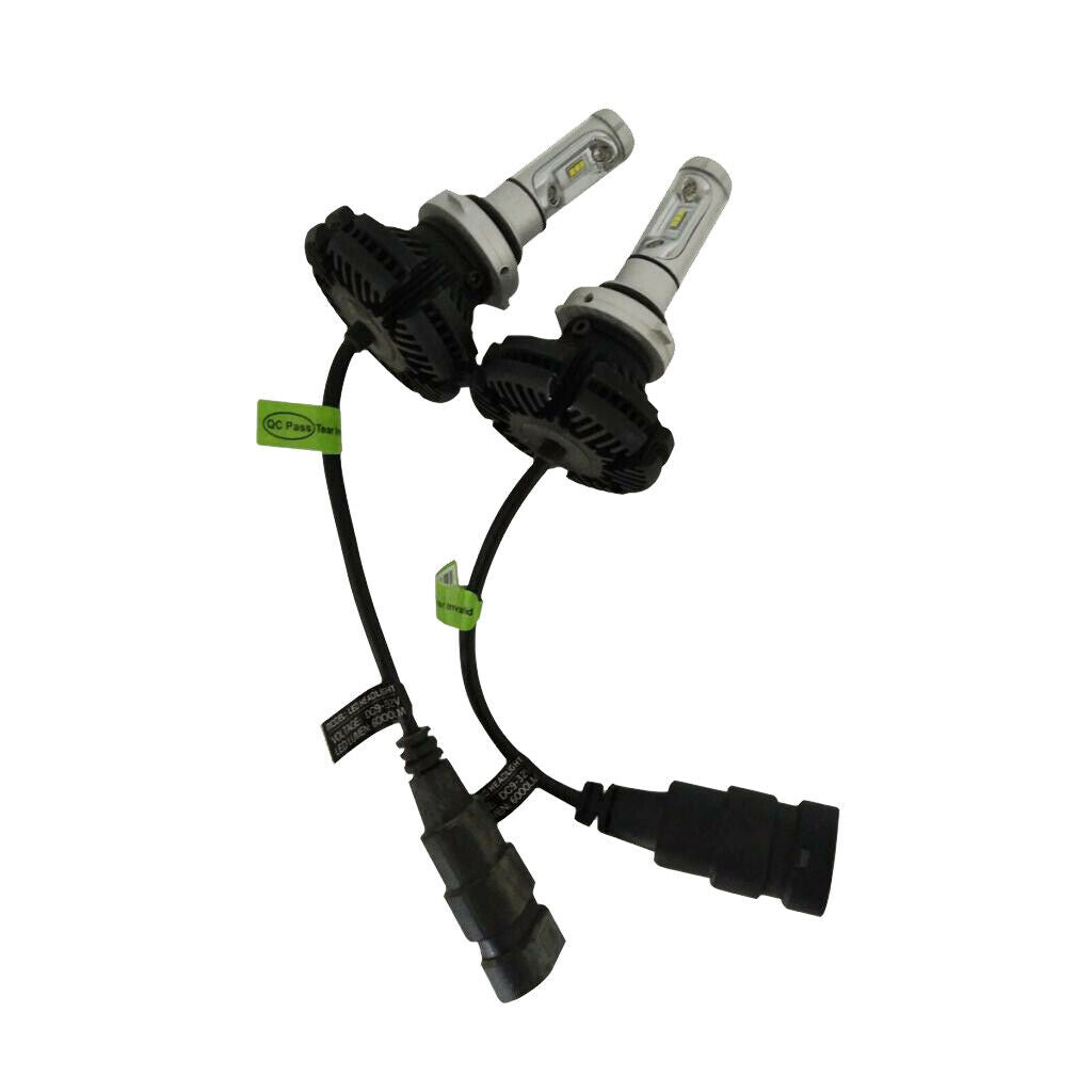 Pair 9006 9V-32V Car Motorcycle Headlight Bulb 6500K 50W Fog Driving Light