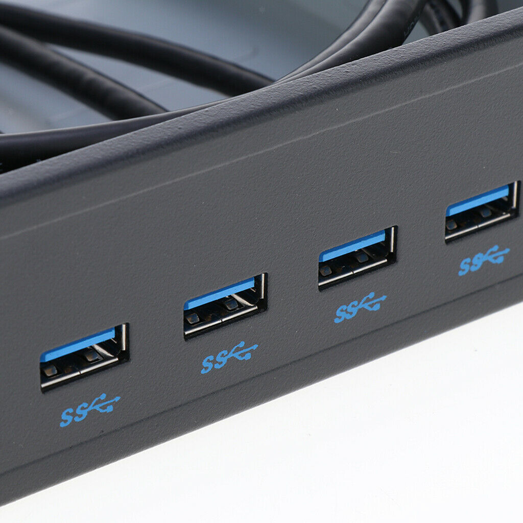PC Computer Floppy Front Drive Panel Type C USB 3.0 SD Card Slot Hub, 4 PORT