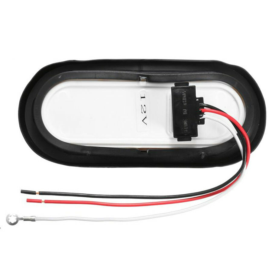 2Pcs 6" 24 LED Car Truck White Reverse Backup Fog Side Marker Lights Waterproof