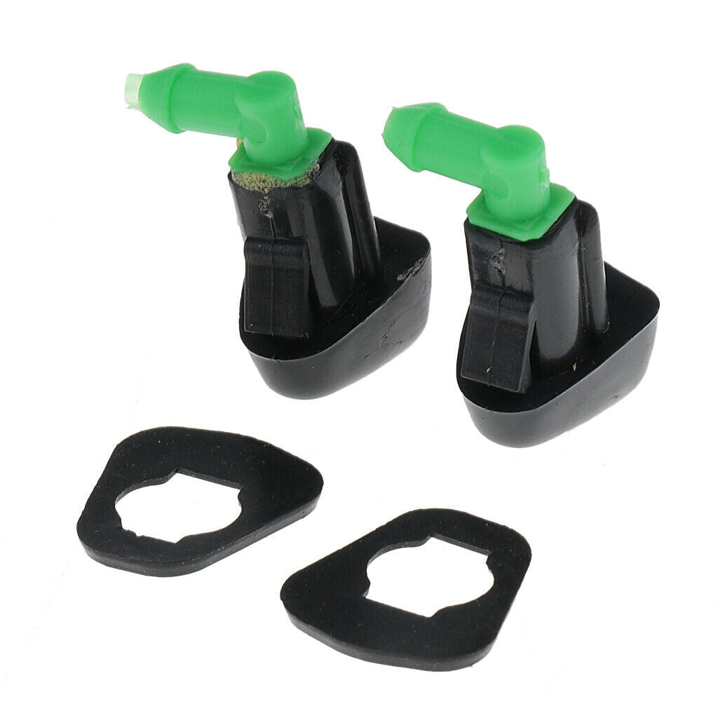 Pair Windshield Washer Water Spray Nozzles Replacement Part