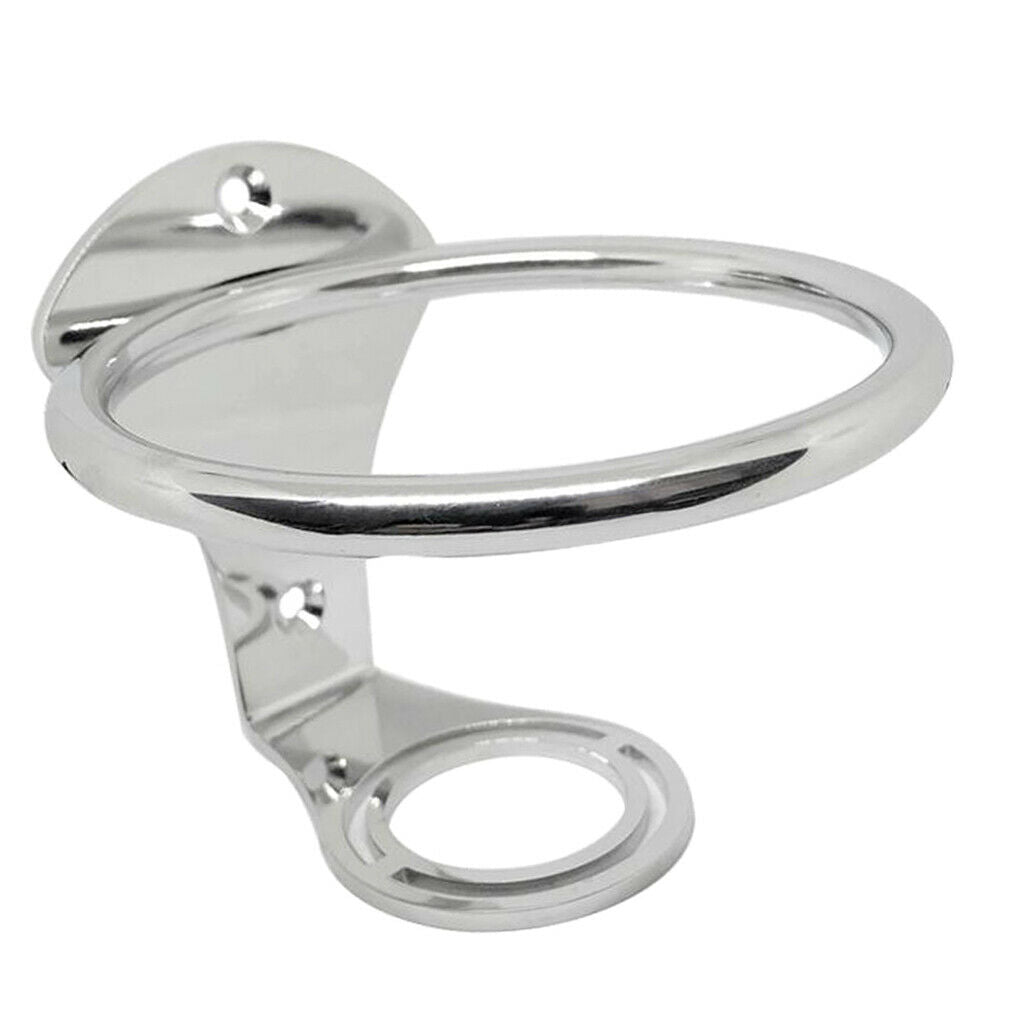304 Stainless Steel Boat Single Ring Cup Drink Holder for Marine RV Camper - Top