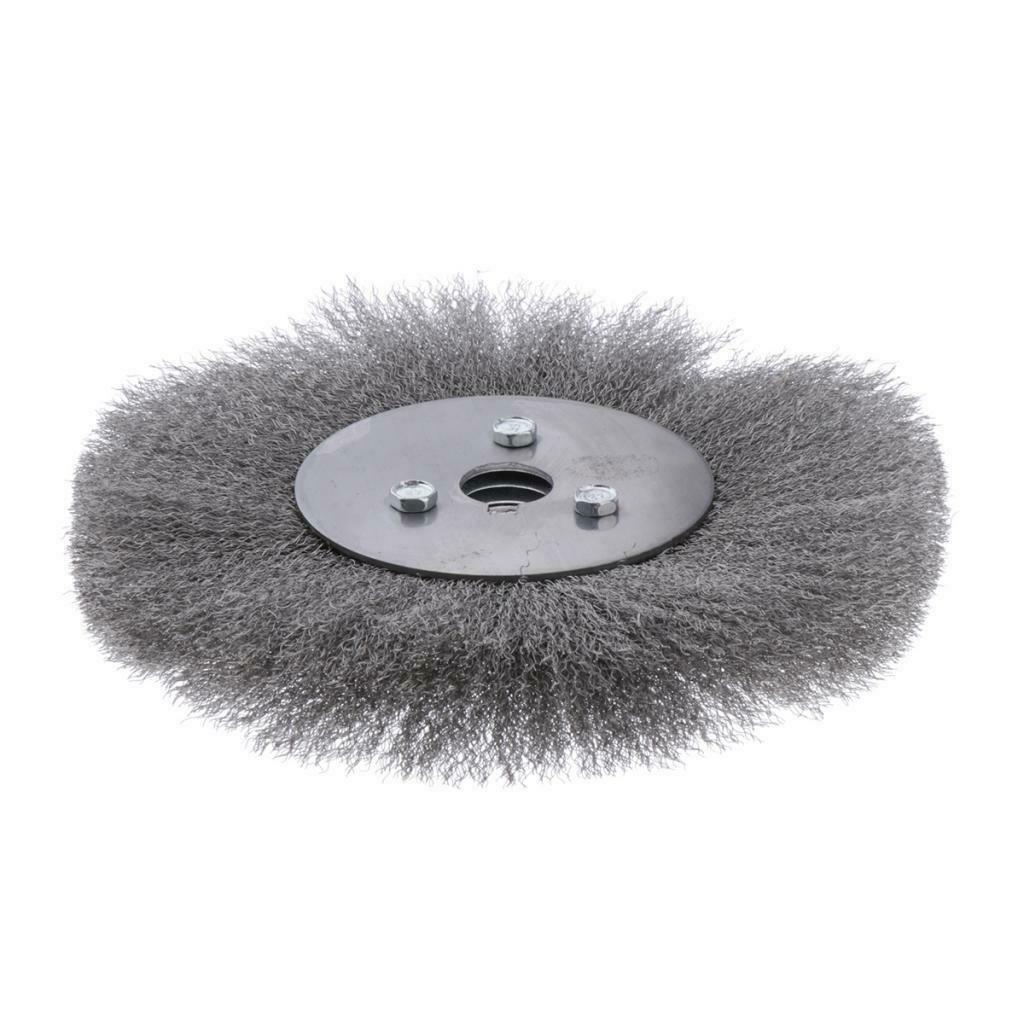 Stainless Steel Wire Abrasive Brush Wheel 5 Size 200x32mm (0.15mm wire dia.)