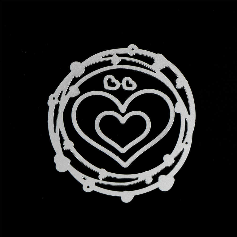 4pcs Love Ring Design Metal Cutting Dies For DIY Scrapbooking Album Paper CardBD