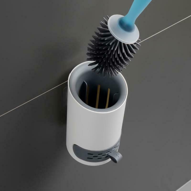 Toilet brush with toilet cleaner adjustable detergent Soft Glue Toilet Brushes