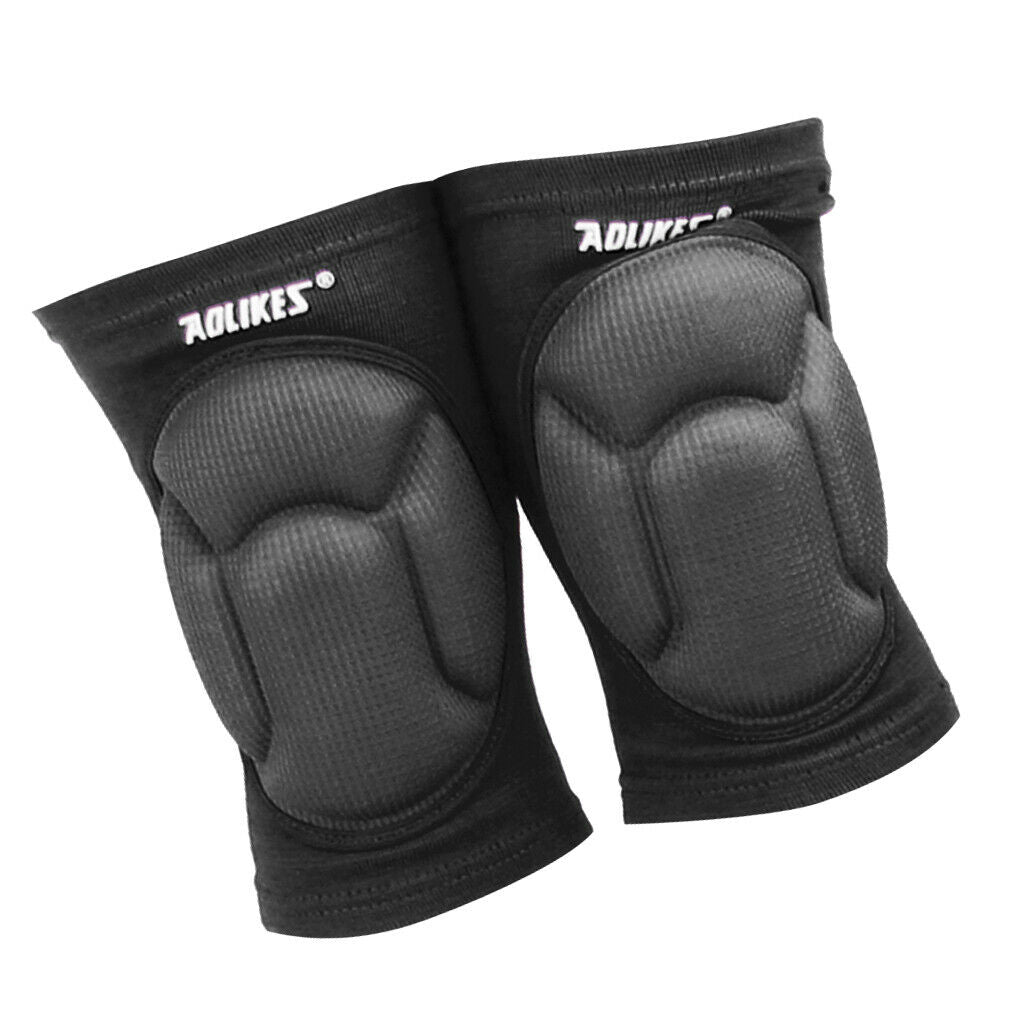 Sponge Knee Protectors Guards Anti Collision Pads for Football Hiphop Black