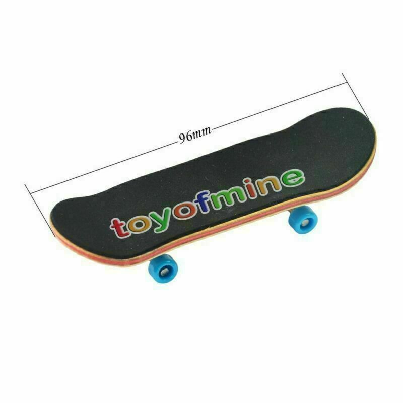 2x Bearing Wheels & Wooden Canadian Maple Deck Fingerboard Skateboards Gift 96mm