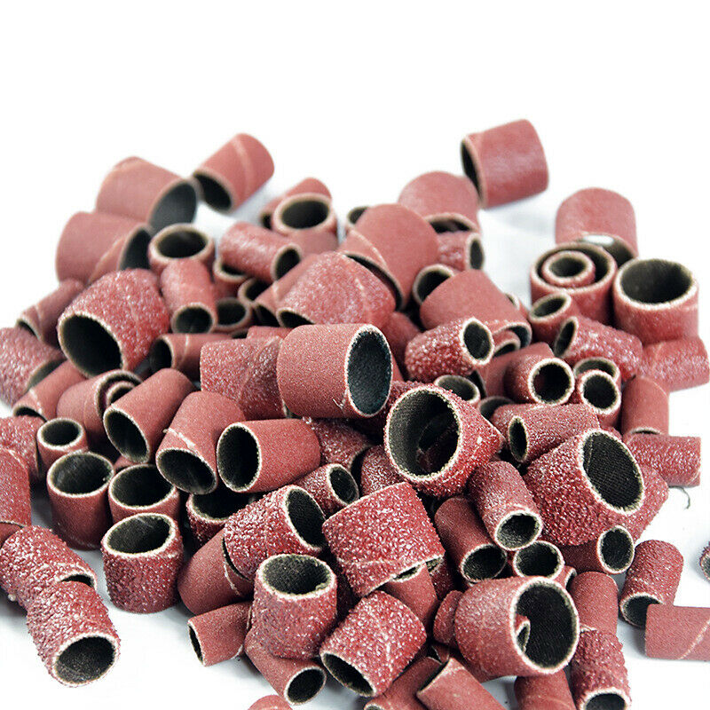 338x Grinding Wheel Tool 1/4" Sanding Bands Drums Sleeves Mix Grits Wood Working