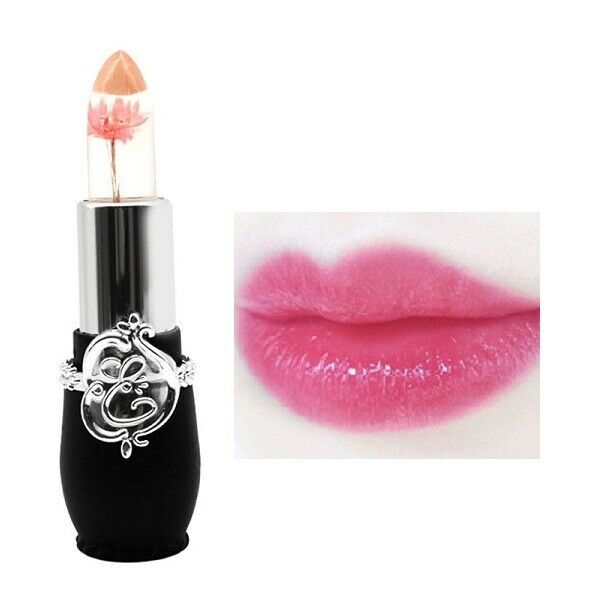 Jelly Flower Lipstick Lasting Temperature Changing Lip Balm Pink Flower