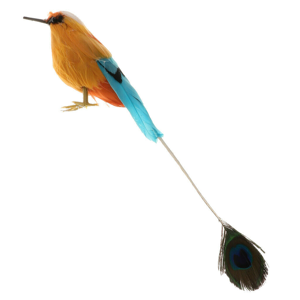 Realistic Nature Animal Artificial  Bird Statue Home Wedding Decor Crafts - F