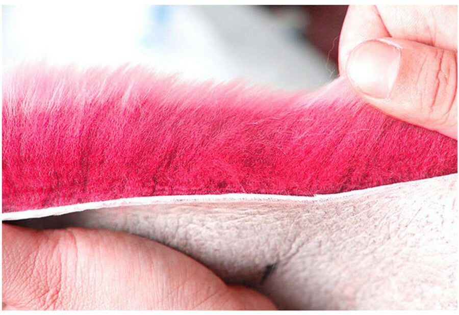 Winter Furry Car Steering Wheel/Gear+Knob/Parking Brake Cover Bean Paste Color