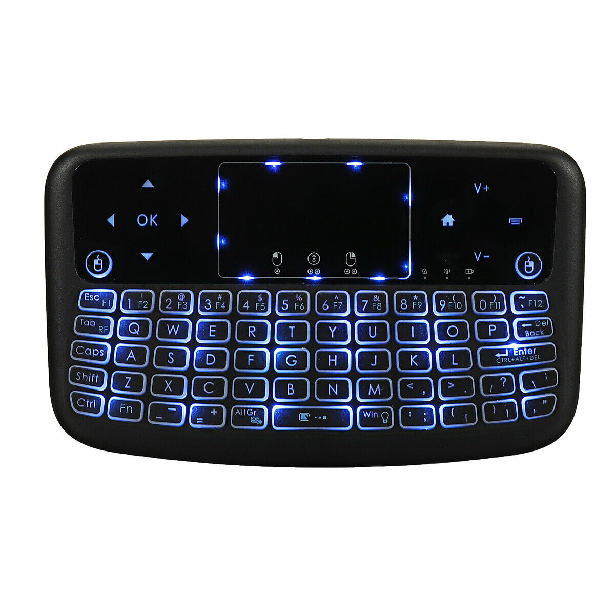 Wireless Mouse Keyboard Mini Touch Smart Keyboard 7 Colors Backlit 2.4G